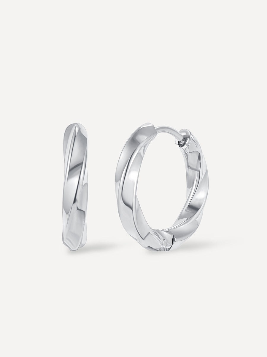 Small Twist Hoop Ohrringe