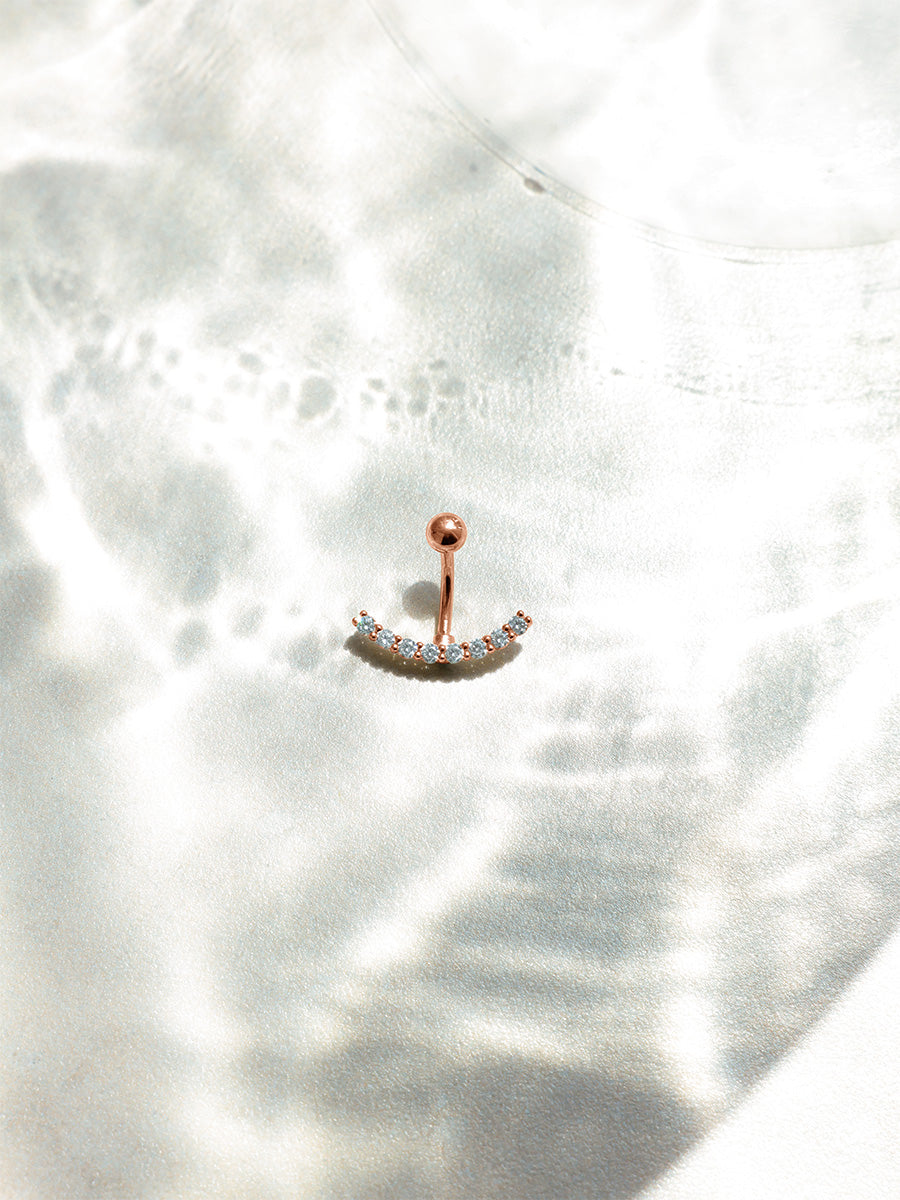 Diamond Curve Bauchnabelpiercing