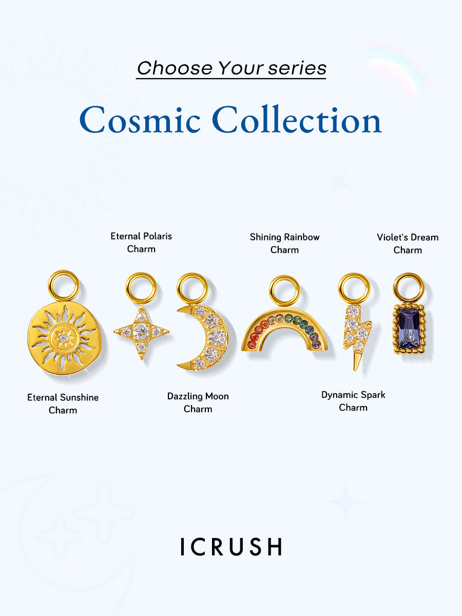 Large Hoops & Ohrring-Charms Bundle