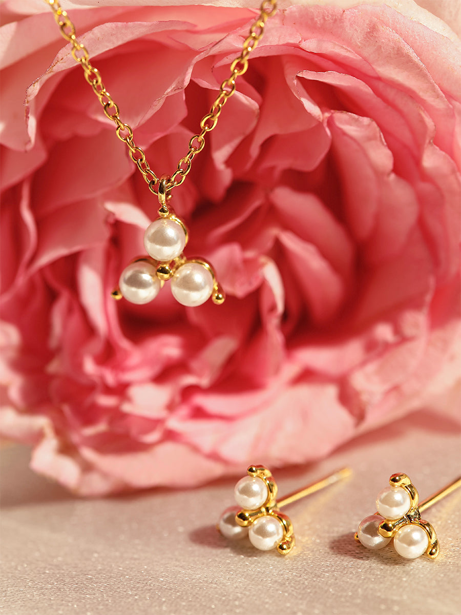 Eternal Pearl Set Gold