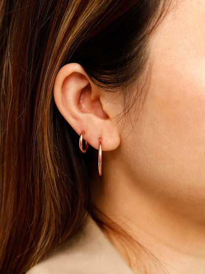 24mm SLIM HOOP MEDIUM OHRRINGE