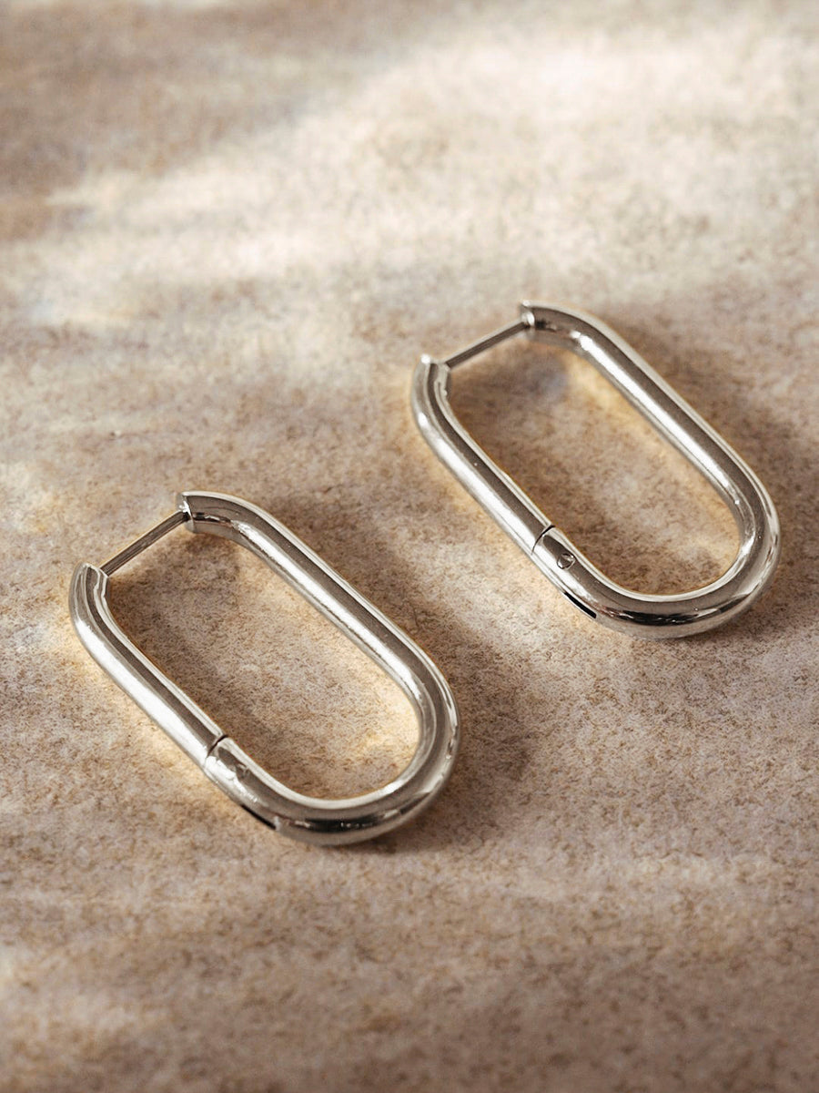 Large U Hoop Ohrringe