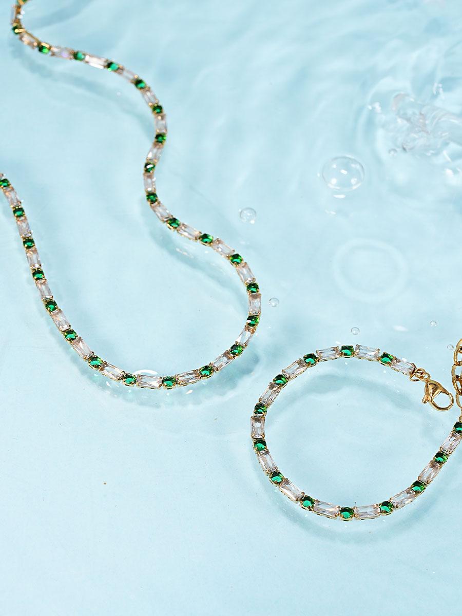 Green Circle Kette