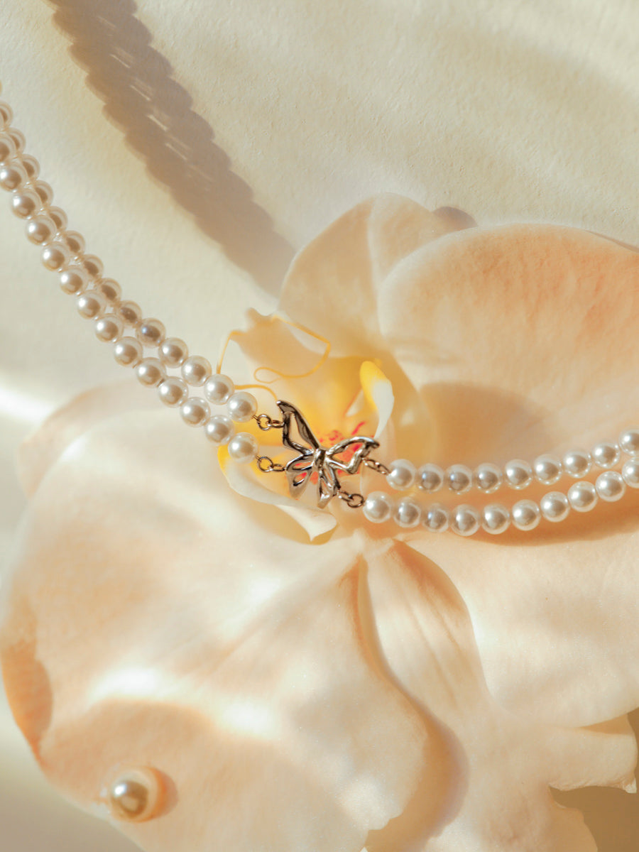 Butterfly Pearl Kette