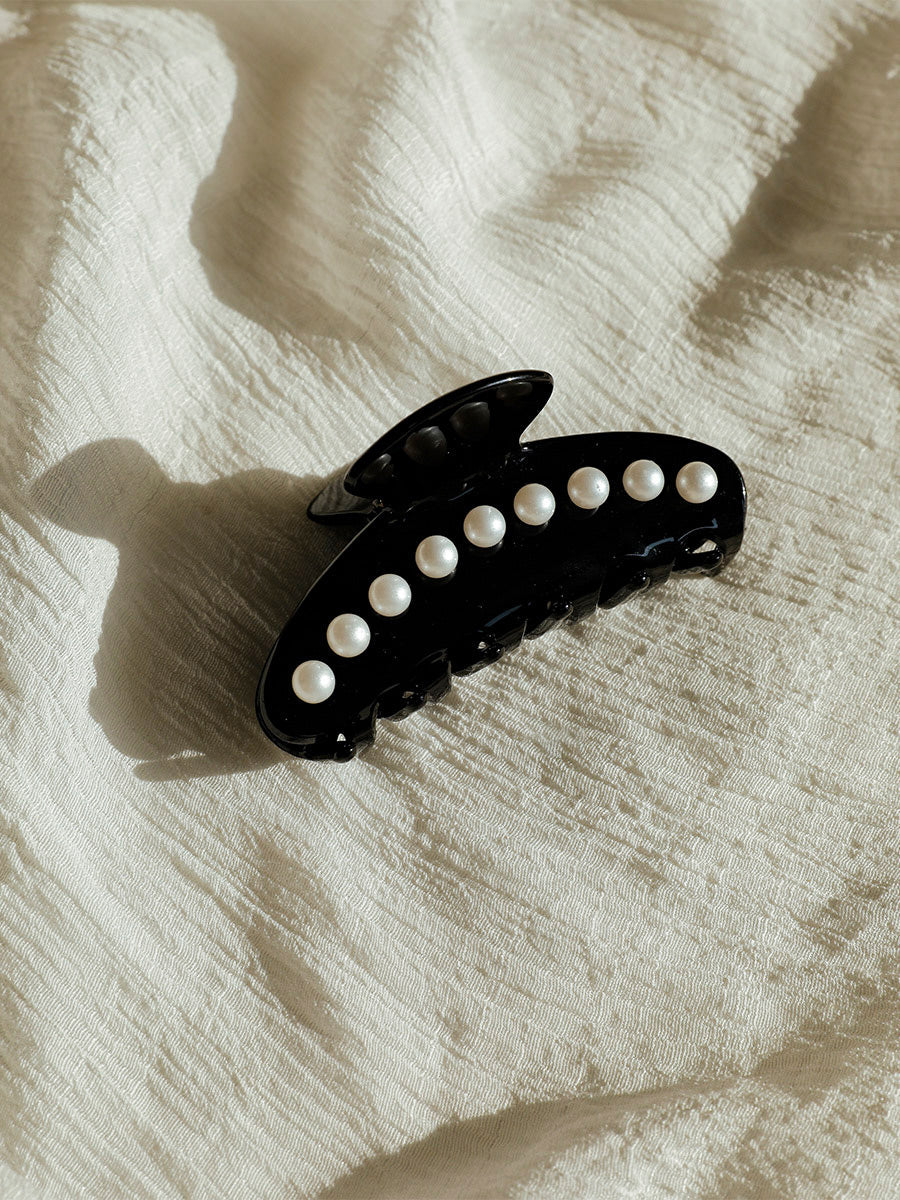 Midnight Pearl Haarklammer Black
