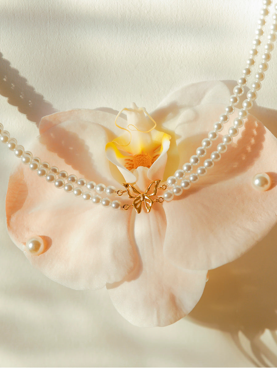 Butterfly Pearl Kette
