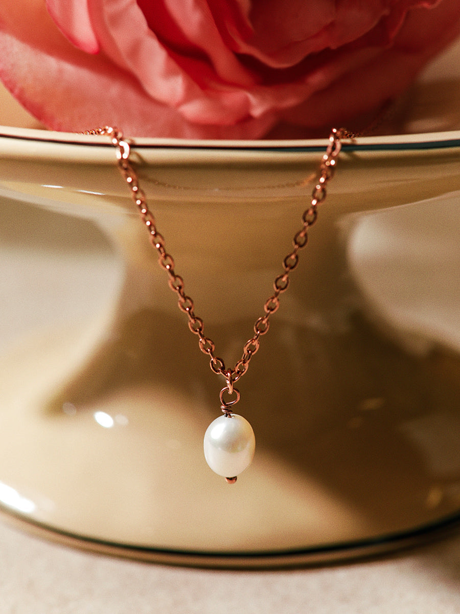 Simple Pearl Pendant Kette