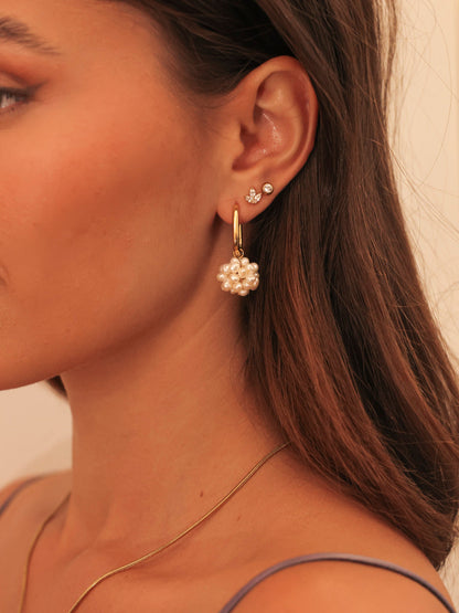 14mm Pearl Lullaby Ohrring-Charm