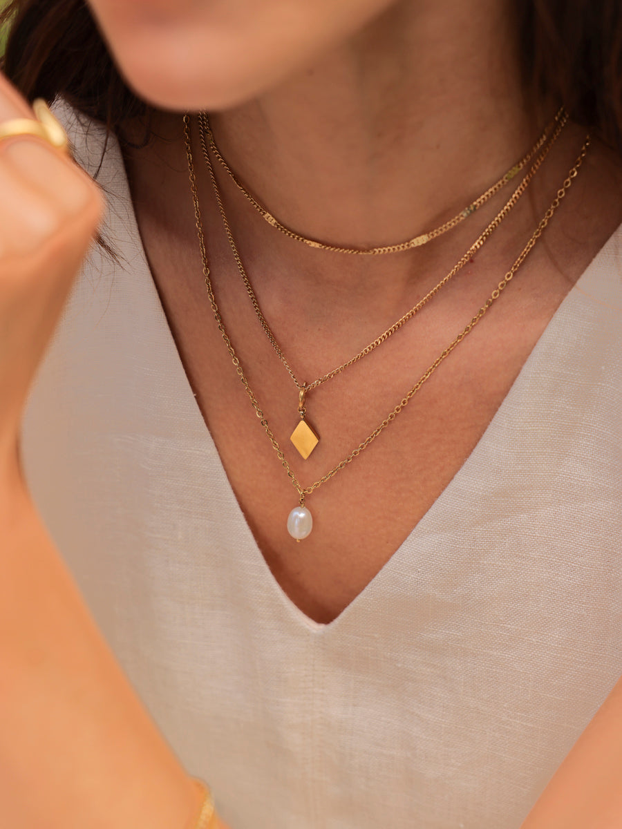 Simple Pearl Pendant Kette