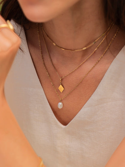 Simple Pearl Pendant Kette