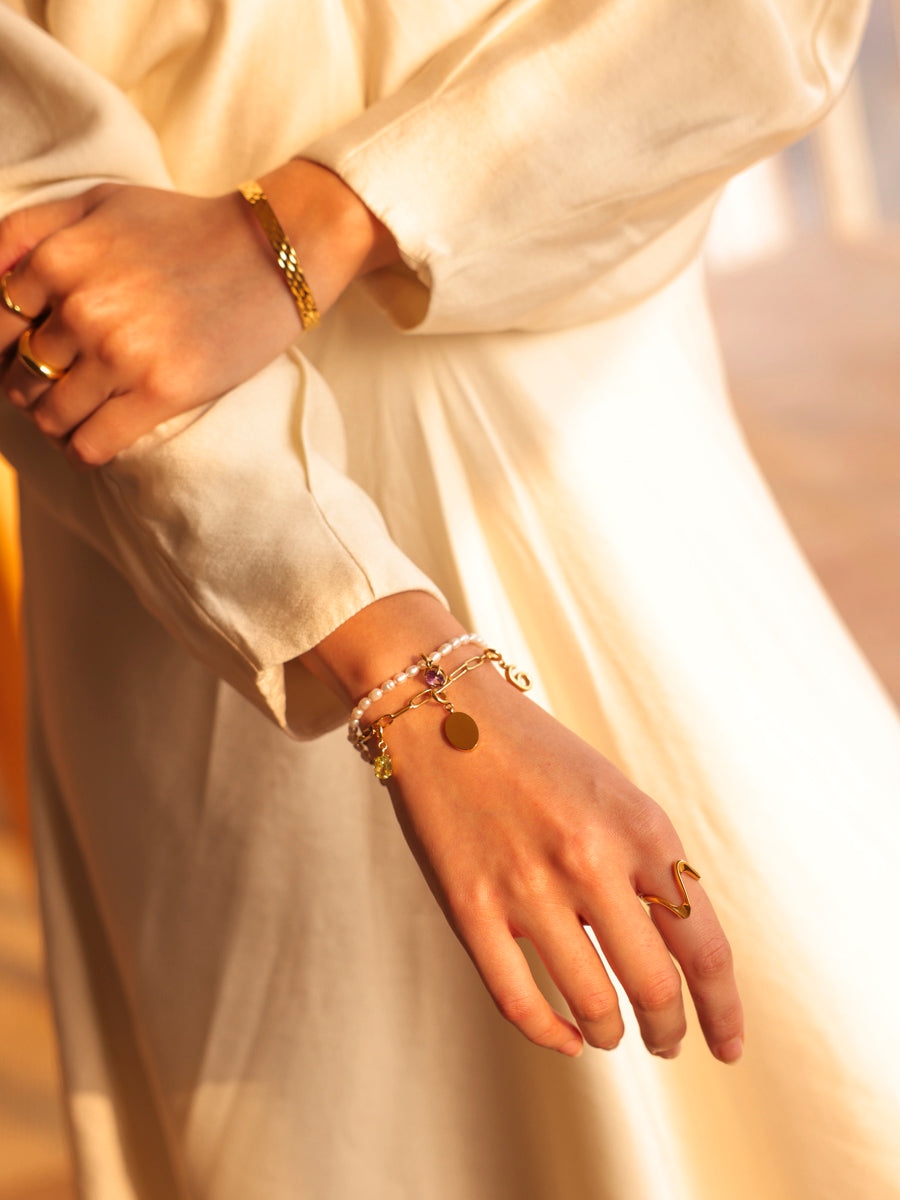Shining Birth Olive Green Ketten-Charm