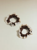 Lace Kiss Set Scrunchie Brown