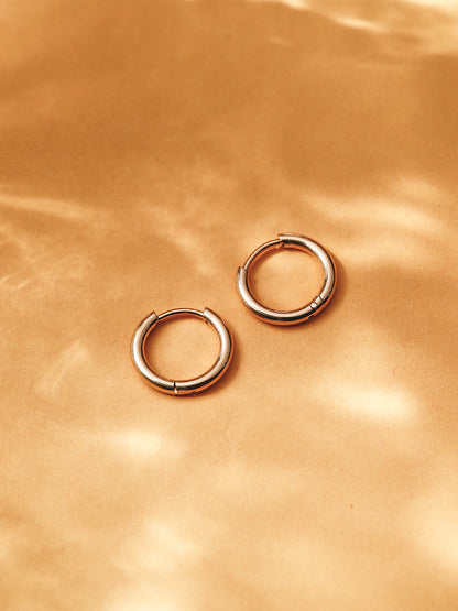 14mm SLIM HOOP Small Ohrringe