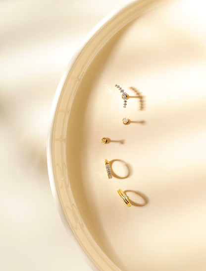 Eternity Glowing Double Hoop Titan Piercing