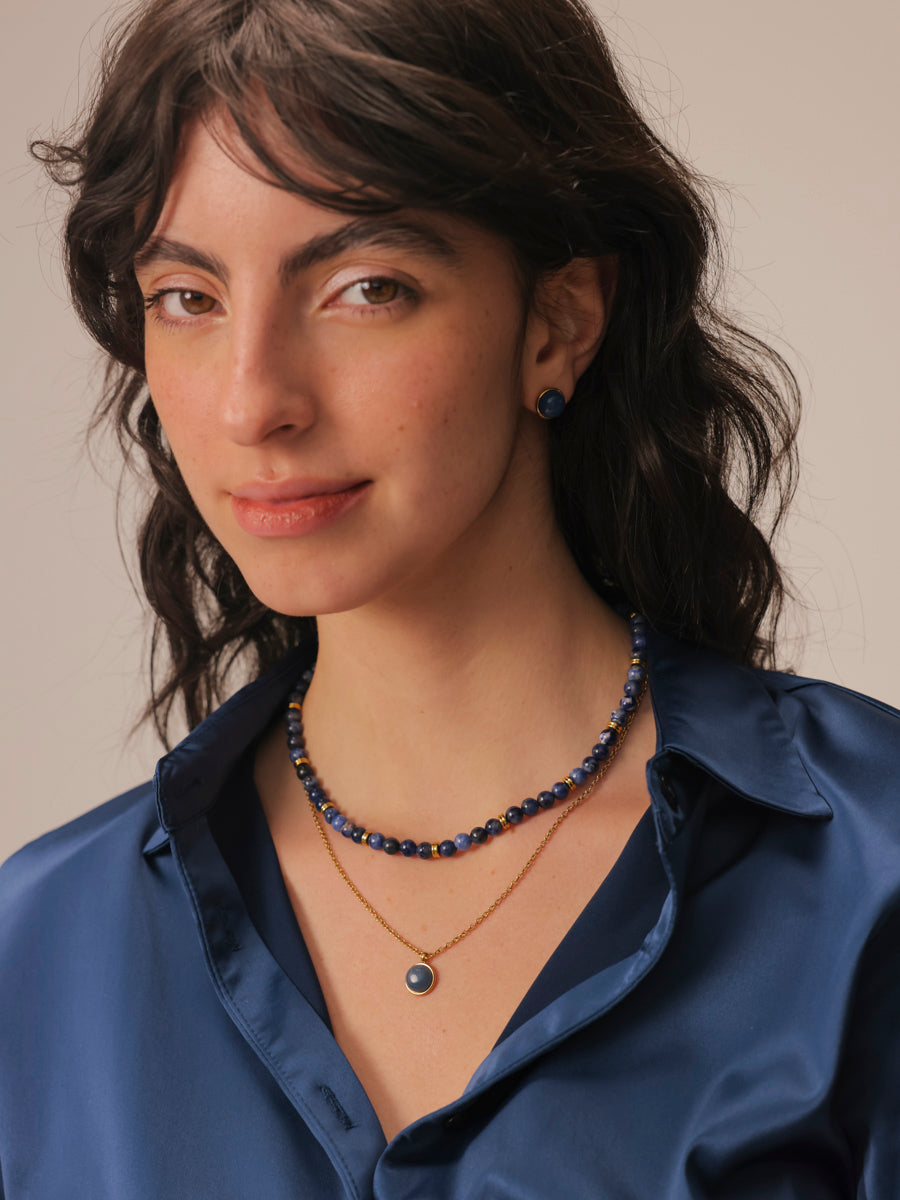 Wandering Wish Dark Blue Kette
