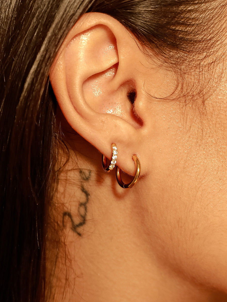 Slim & Shine Hoops Ohrringe Set