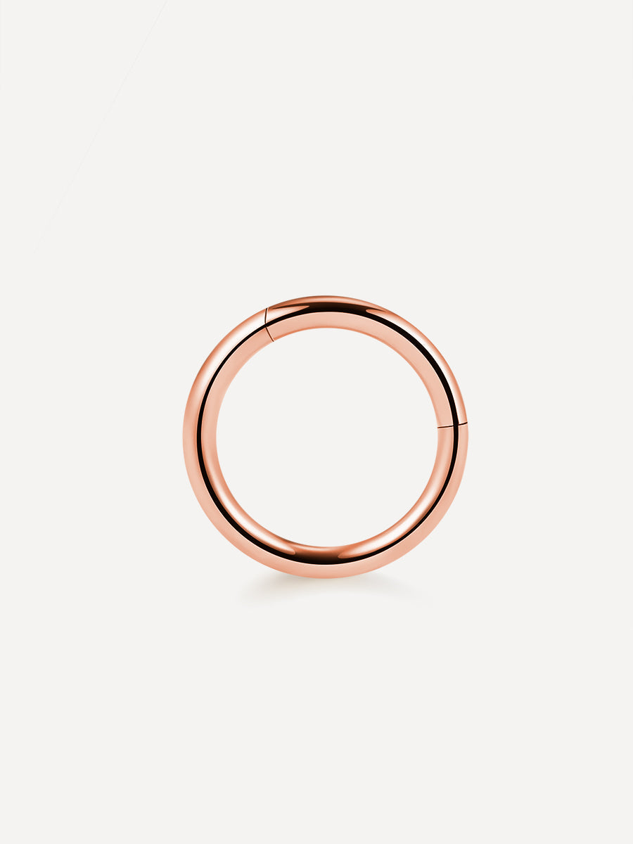 Simple Hoop Titan Piercing