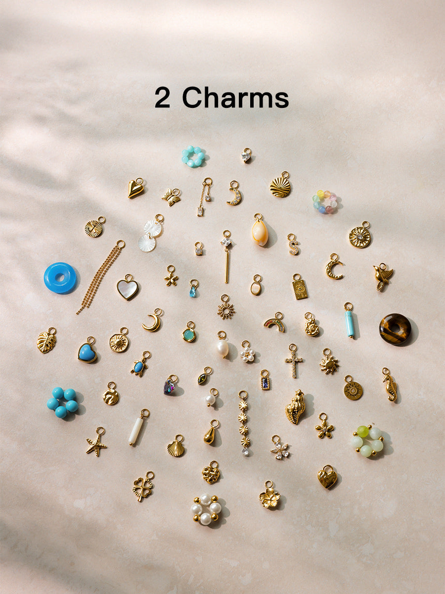 2 Ohrring-Charms Bundle