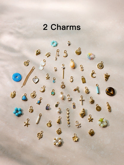 2 Ohrring-Charms Bundle