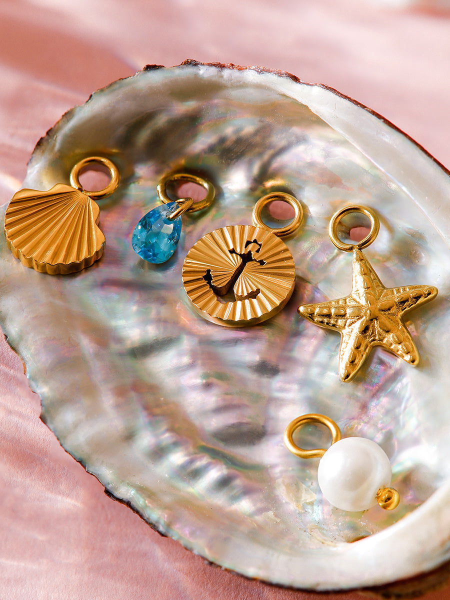 Large Hoops & Ohrring-Charms Bundle
