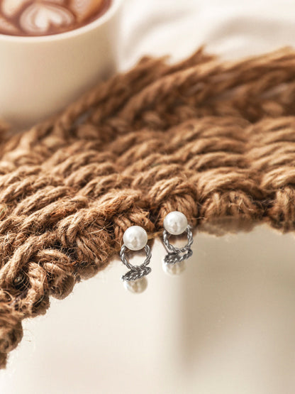 Vintage Wreath Pearl Ohrringe