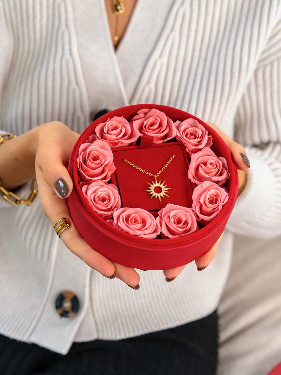 ECHTE ROSEN BOX Round