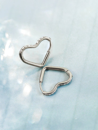 Shining Open Heart Ohrringe