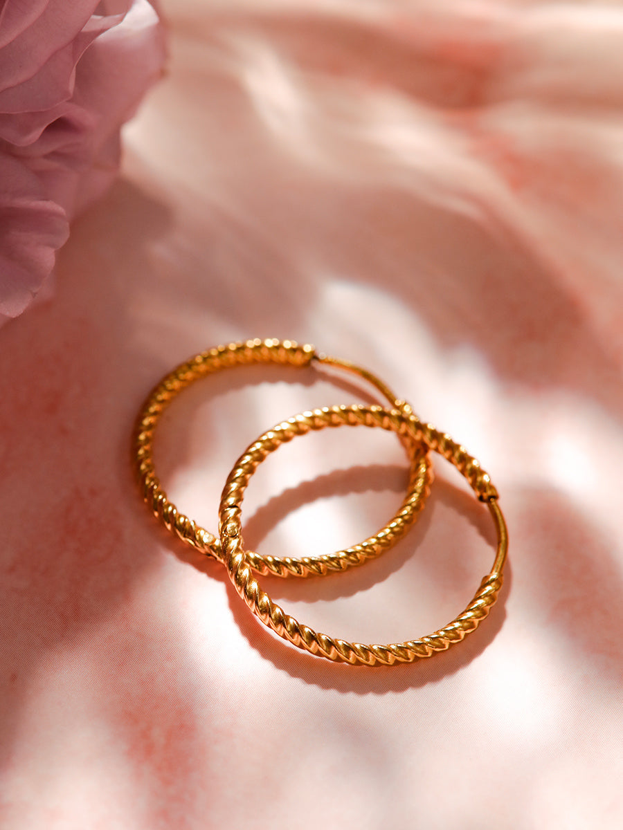 30mm Modern Twist Ohrringe