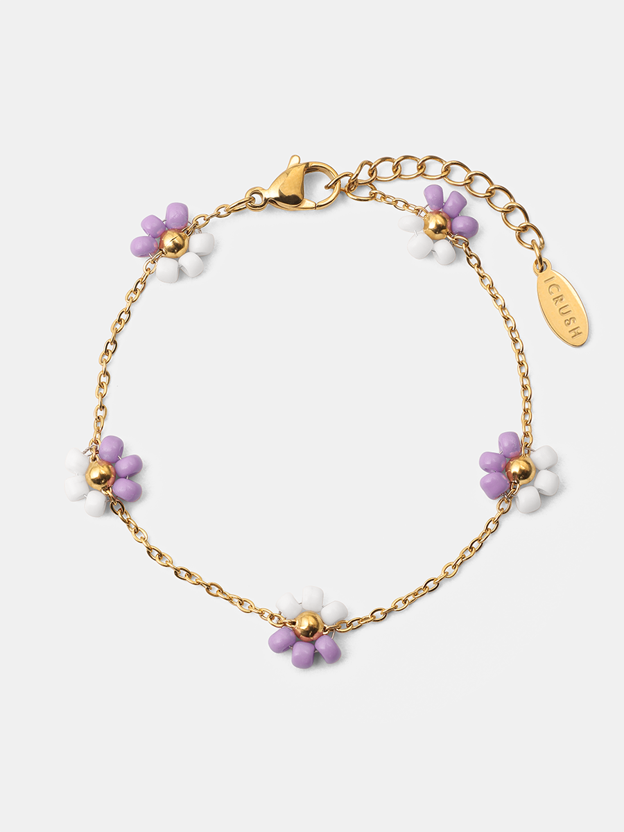 Blossom Moment Purple-white ARMBAND