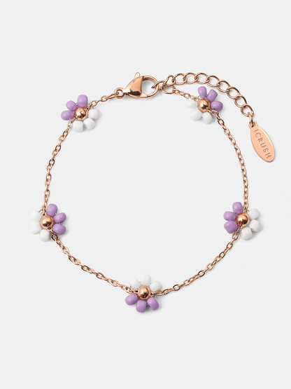 Blossom Moment Purple-white ARMBAND