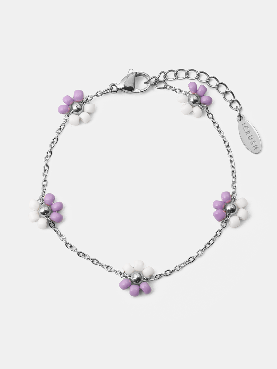 Blossom Moment Purple-white ARMBAND