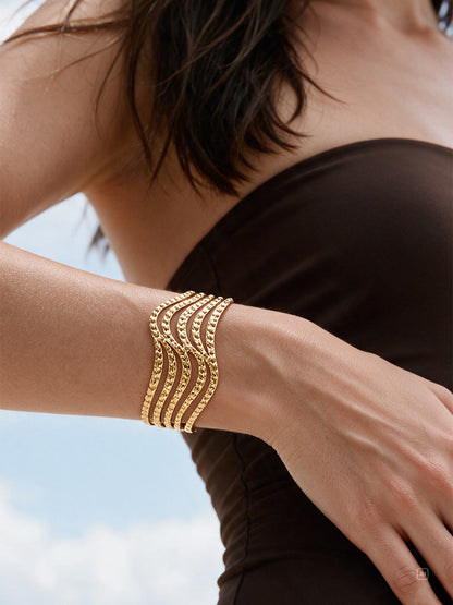 Graceful Ripple Armcuff