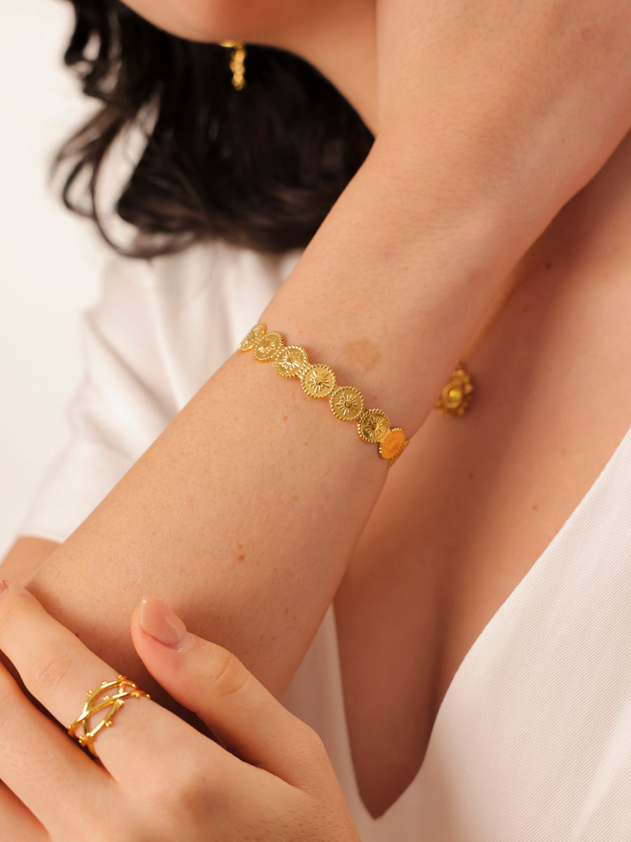 Sunray Disc Armcuff