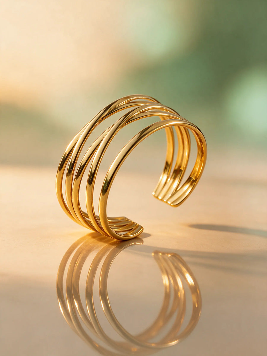 Airy Interwoven Armcuff