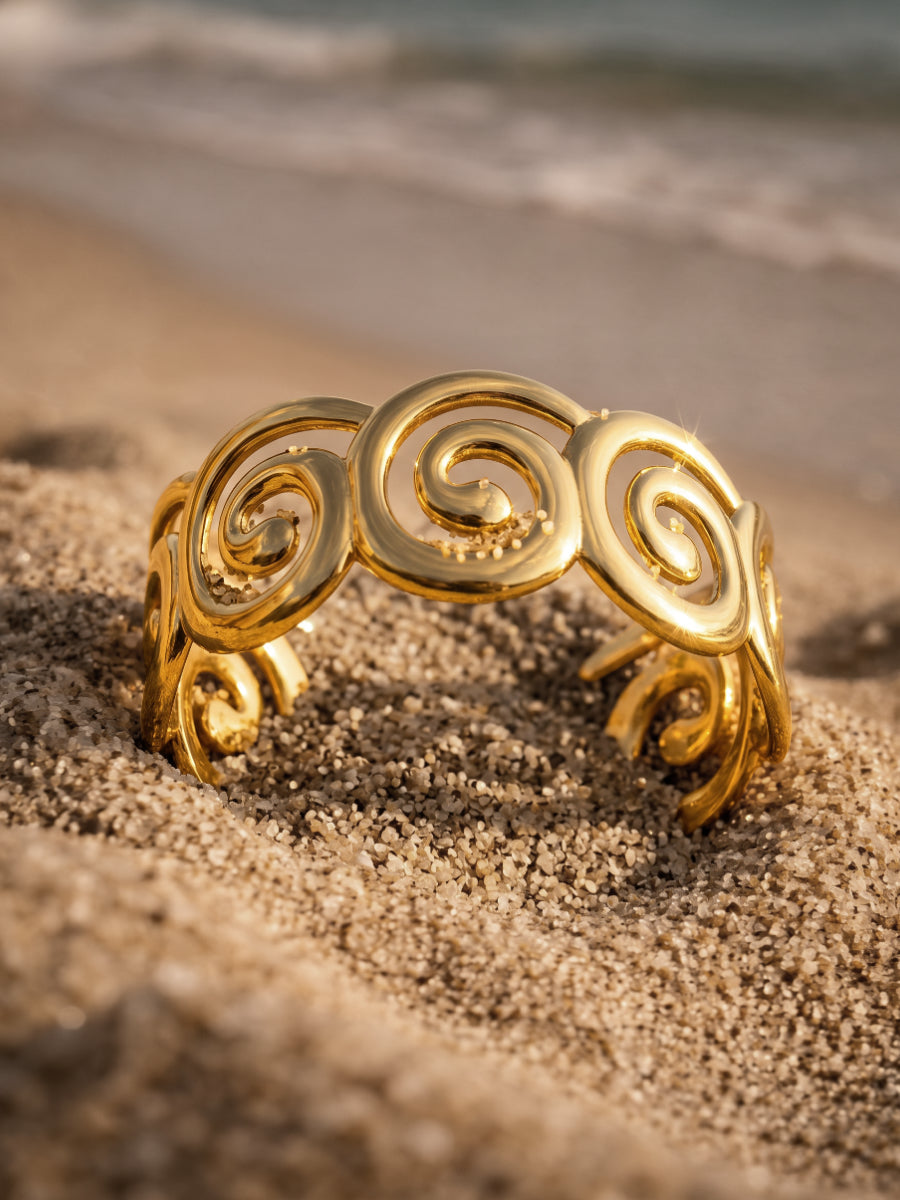 Spiral Elegance Armcuff