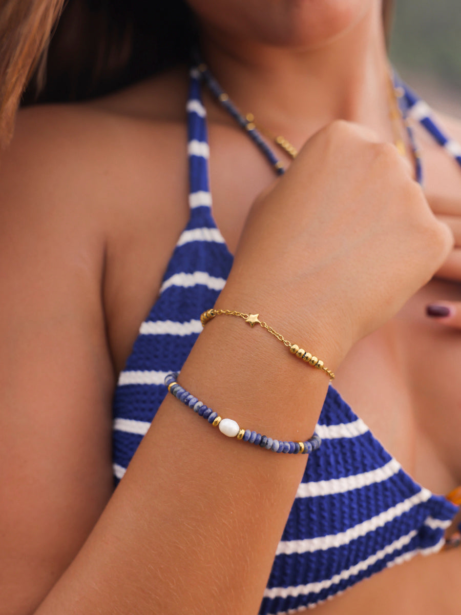 Pearl Dawn Dark Blue ARMBAND