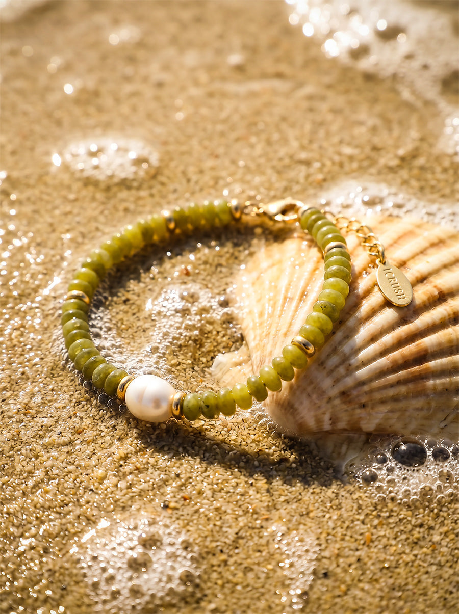 Pearl Dawn Dark Green ARMBAND