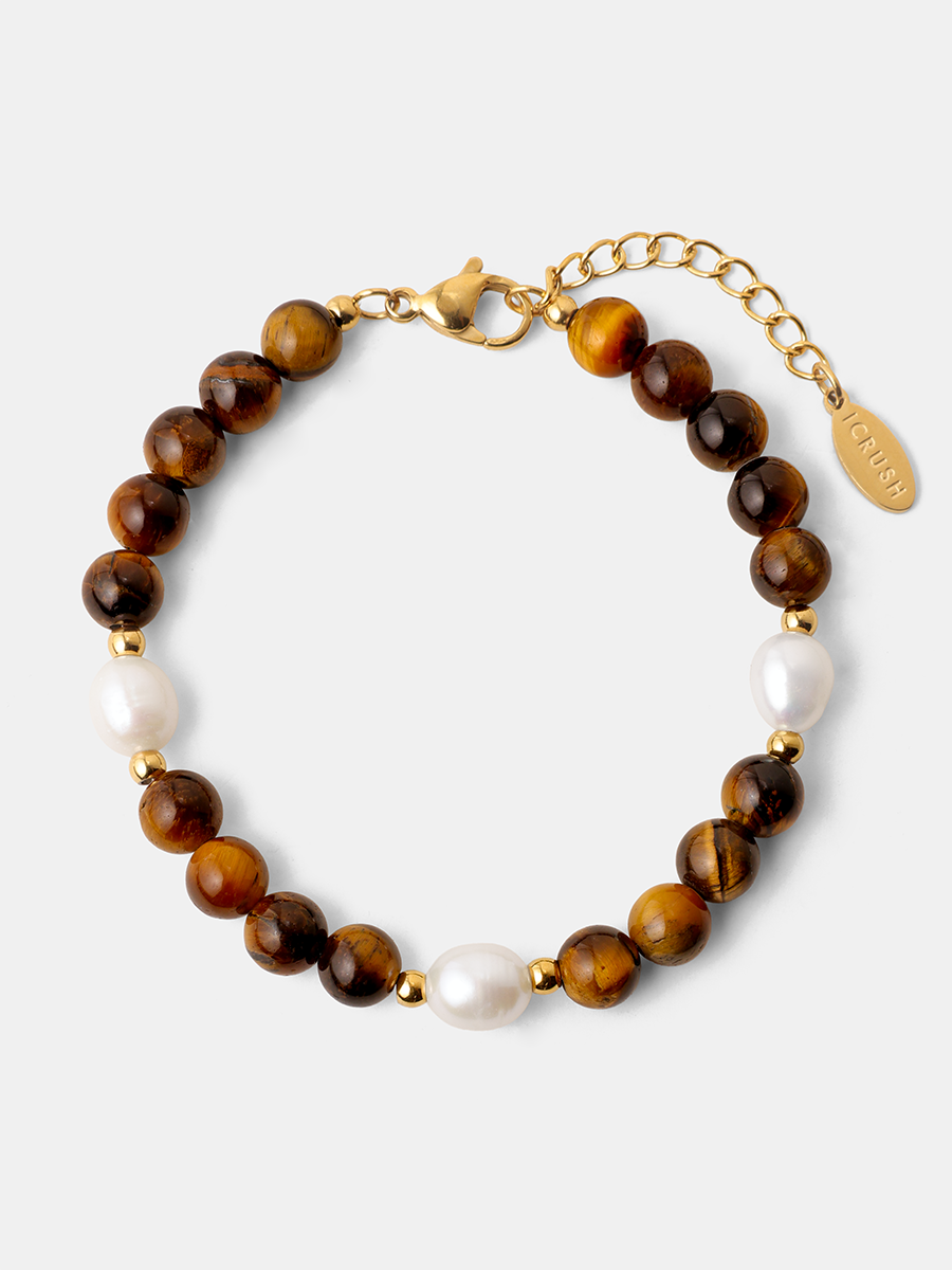 Dawn Pearl Tiger's Eye ARMBAND