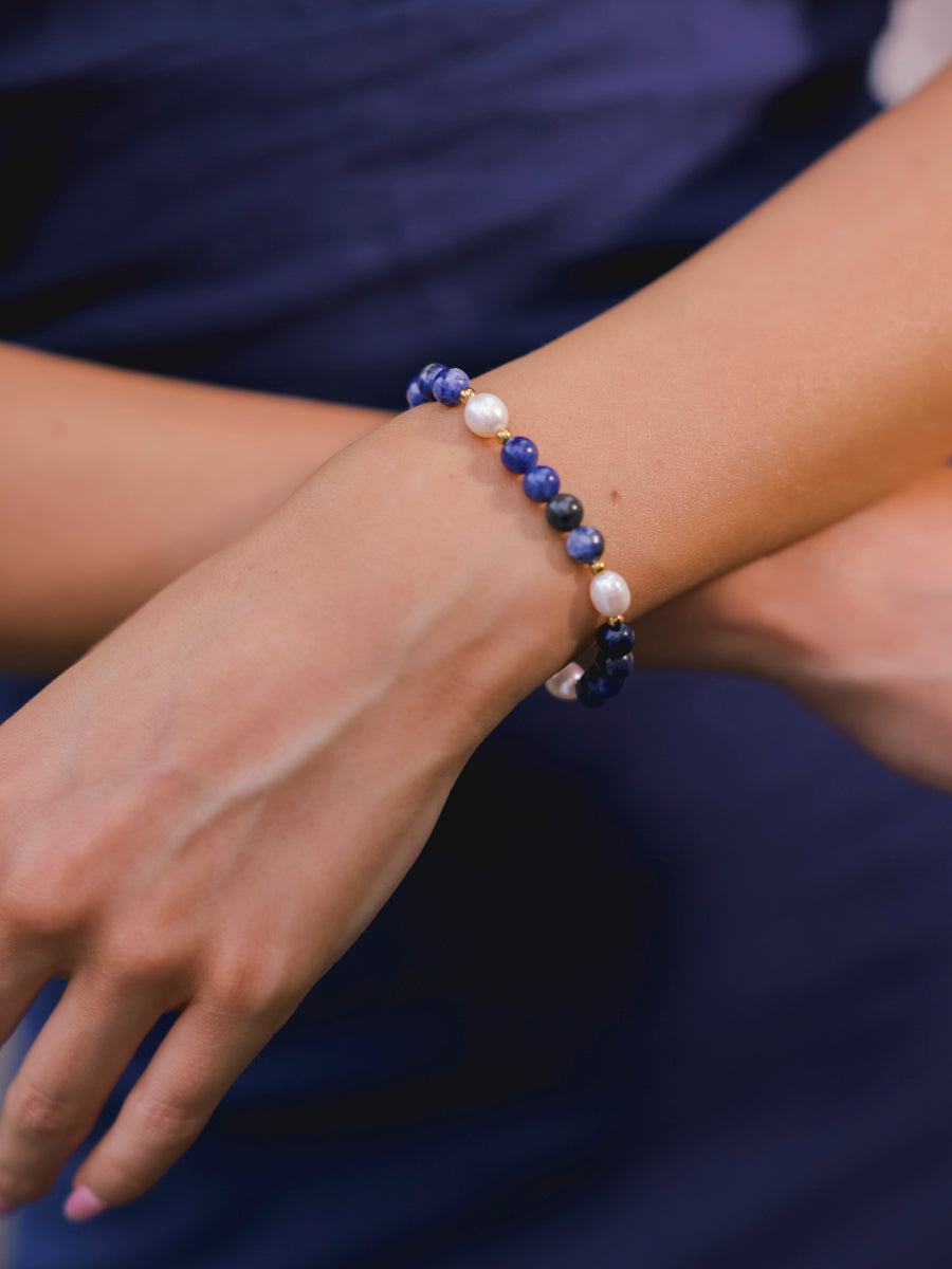 Dawn Pearl Dark Blue ARMBAND