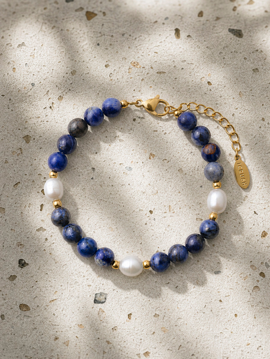Dawn Pearl Dark Blue ARMBAND
