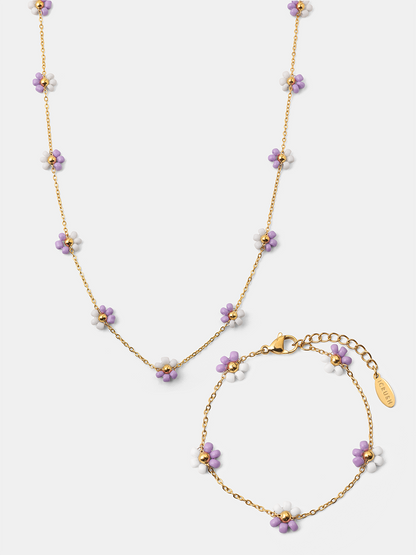 Blossom Moment Purple-white Set