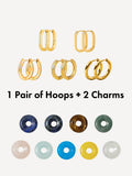 Bold Chic Hoops & Ohrring-Charms Bundle