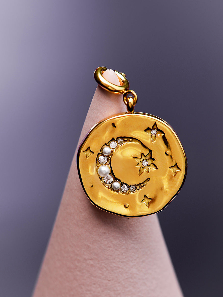 Moon Phase Gleaming Ketten-Charm
