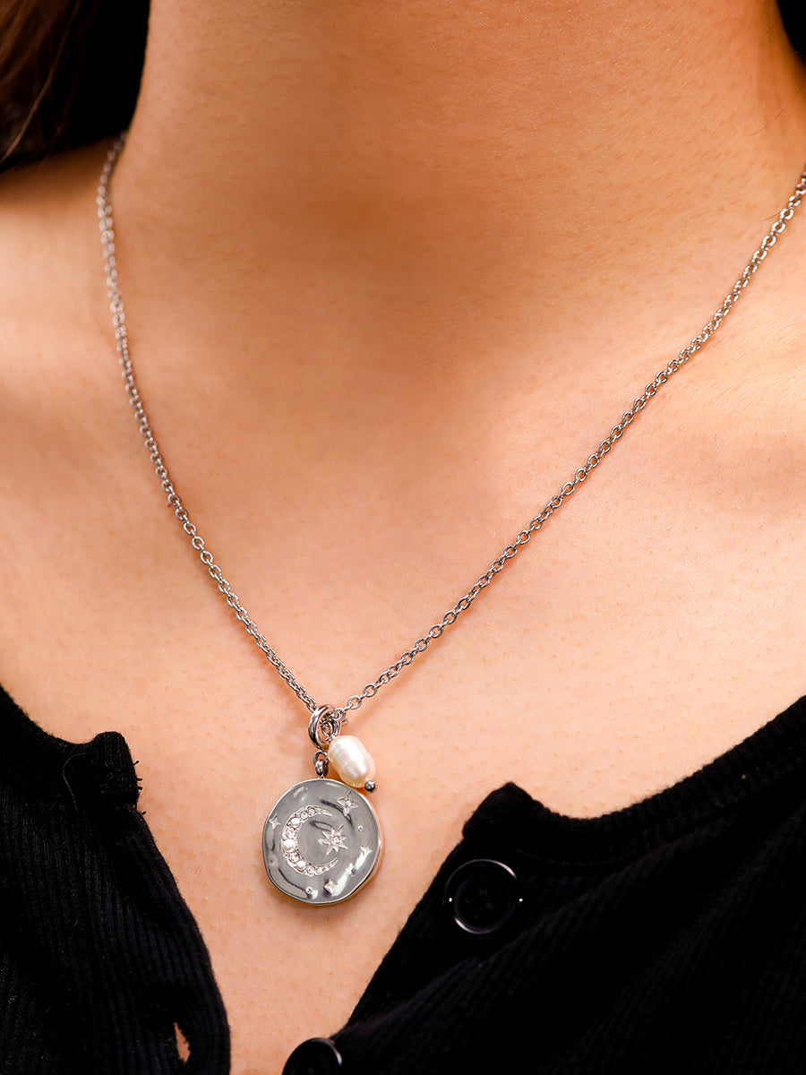 Moon Phase Gleaming Ketten-Charm