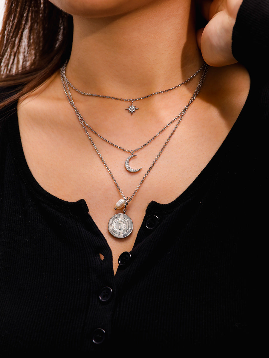 Moon Phase Gleaming Ketten-Charm