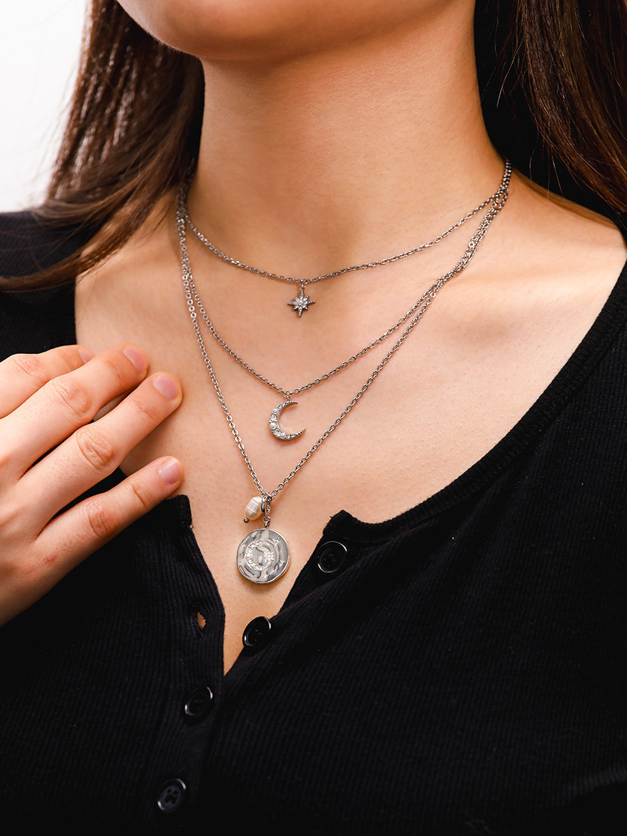 Moon Phase Gleaming Ketten-Charm