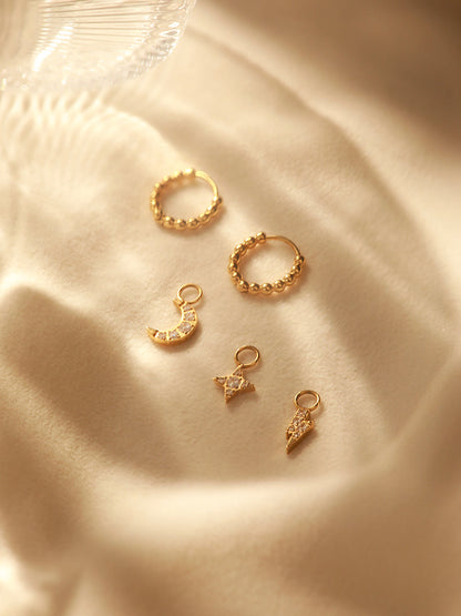 Lunar Sparkle Ohrring-Charm