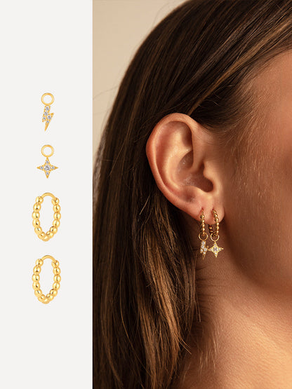 Lunar Sparkle Ohrring-Charm