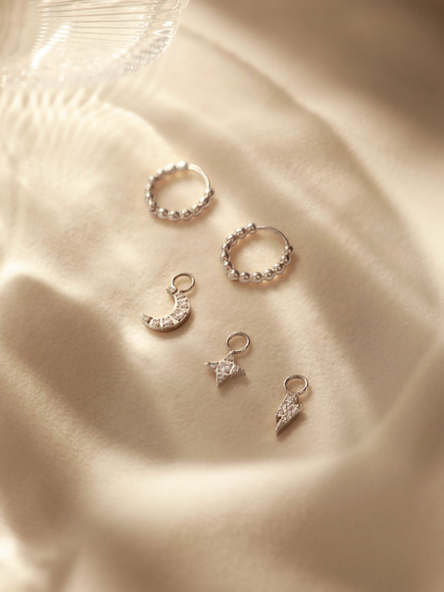 Lunar Sparkle Ohrring-Charm