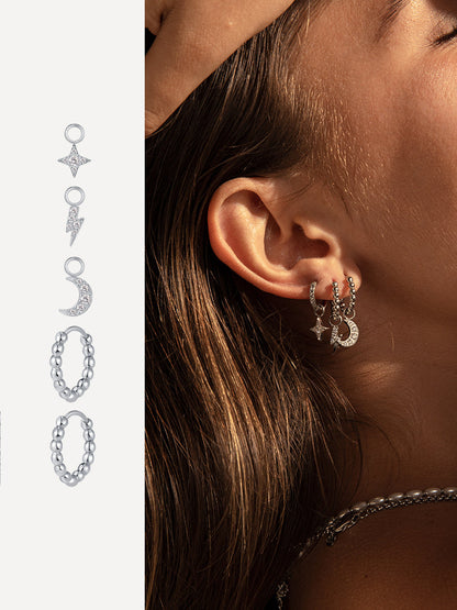 Lunar Sparkle Ohrring-Charm